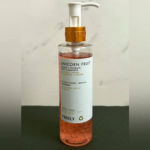Set of 3 TRULY Beauty Body Cleansers Vegan Glazed Donut + Unicorn Fruit 8oz EACH